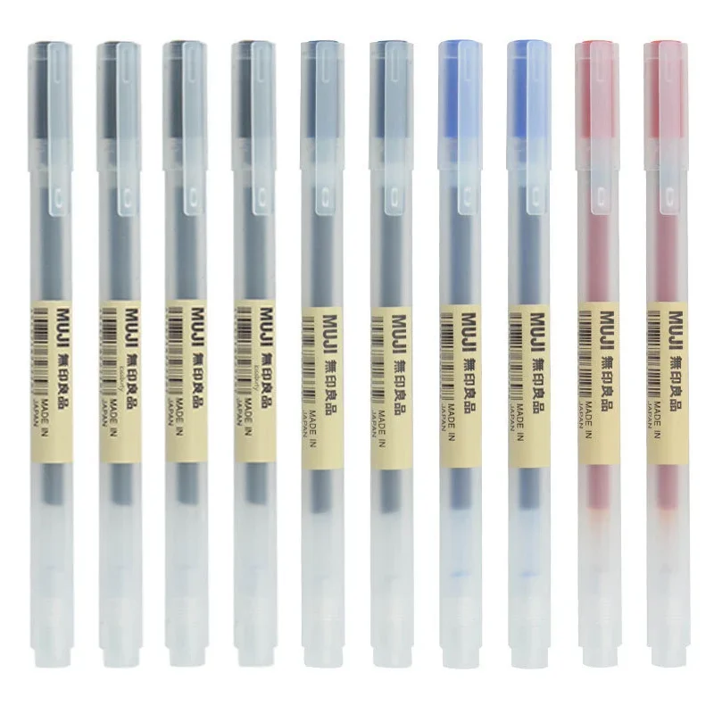 Stationery Supplies Business - 10-30 adet/takım 0.38/0.5mm Jel kalem Siyah/Mavi