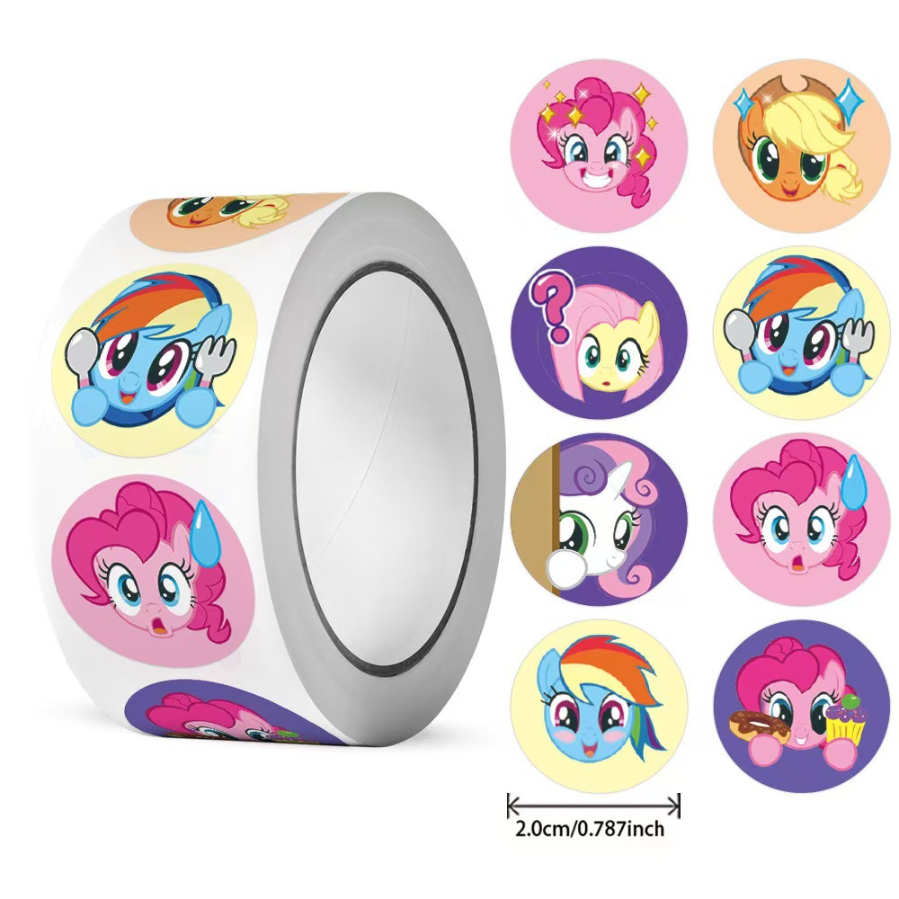 Label Printer Tape - 500 Adet My Little Pony Yuvarlak