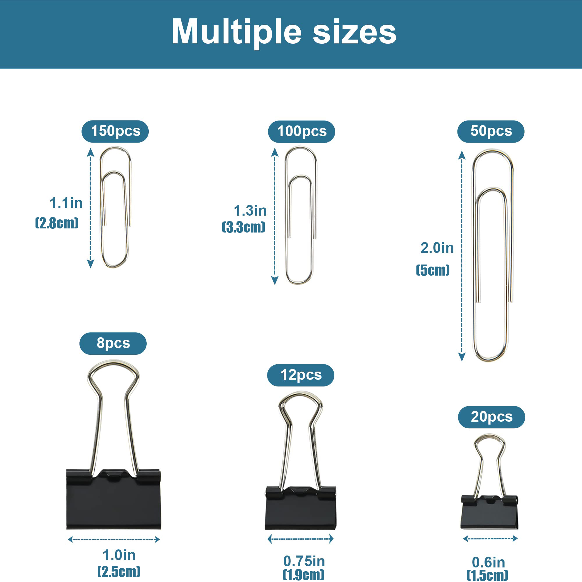 Çeşitli Boyutlarda Dosya Klips - Binder Clip Assorted incelemesi ve fiyatı