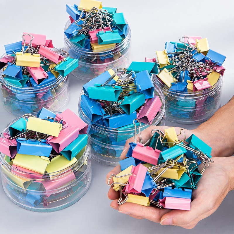 40 Adet/Set Uzun Renkli Metal  - Binder Clip Assorted incelemesi ve fiyatı