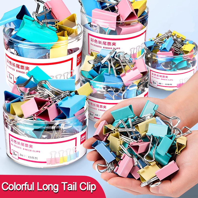 40 Adet/Set Uzun Renkli Metal  - Binder Clip Assorted incelemesi ve fiyatı