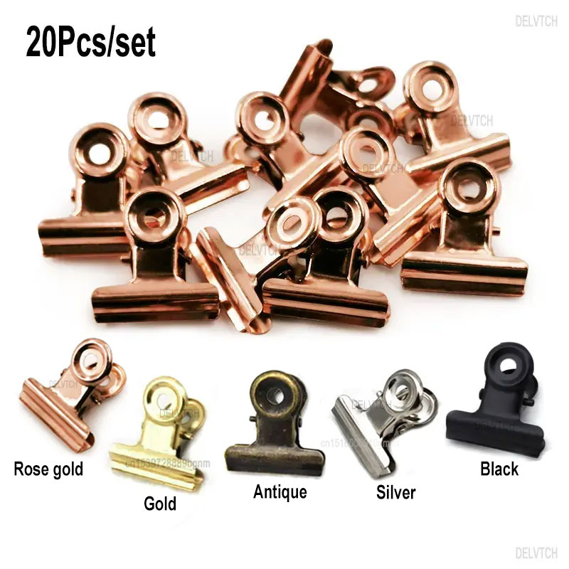 20 adet/takım 21mm * 23mm Yuva - Binder Clip Assorted incelemesi ve fiyatı