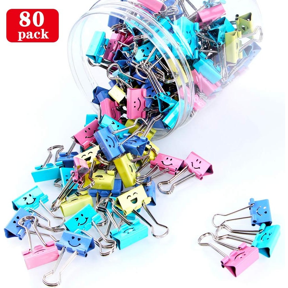 80 Adet Çeşitli Ataş, Sevimli  - Binder Clip Assorted incelemesi ve fiyatı