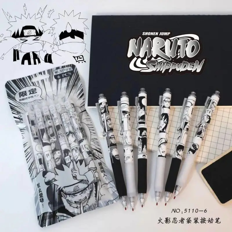Naruto 6 adet/takım jel kalem  - Gel Ink Pen Set incelemesi ve fiyatı